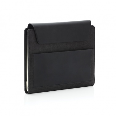 Logo trade corporate gifts picture of: Fiko wireless charging A5 portfolio with powerbank